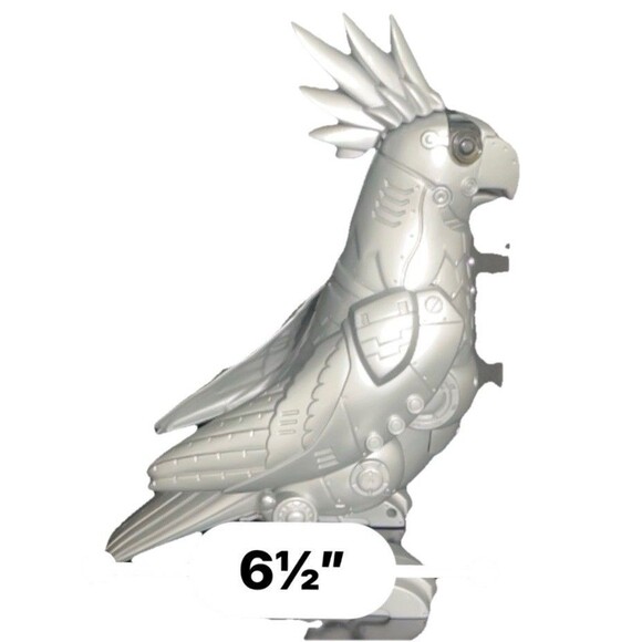 Polly the Tekno Parrot Interactive Talking Robot Bird Toy 2001 Works Great Vtg - Picture 11 of 11